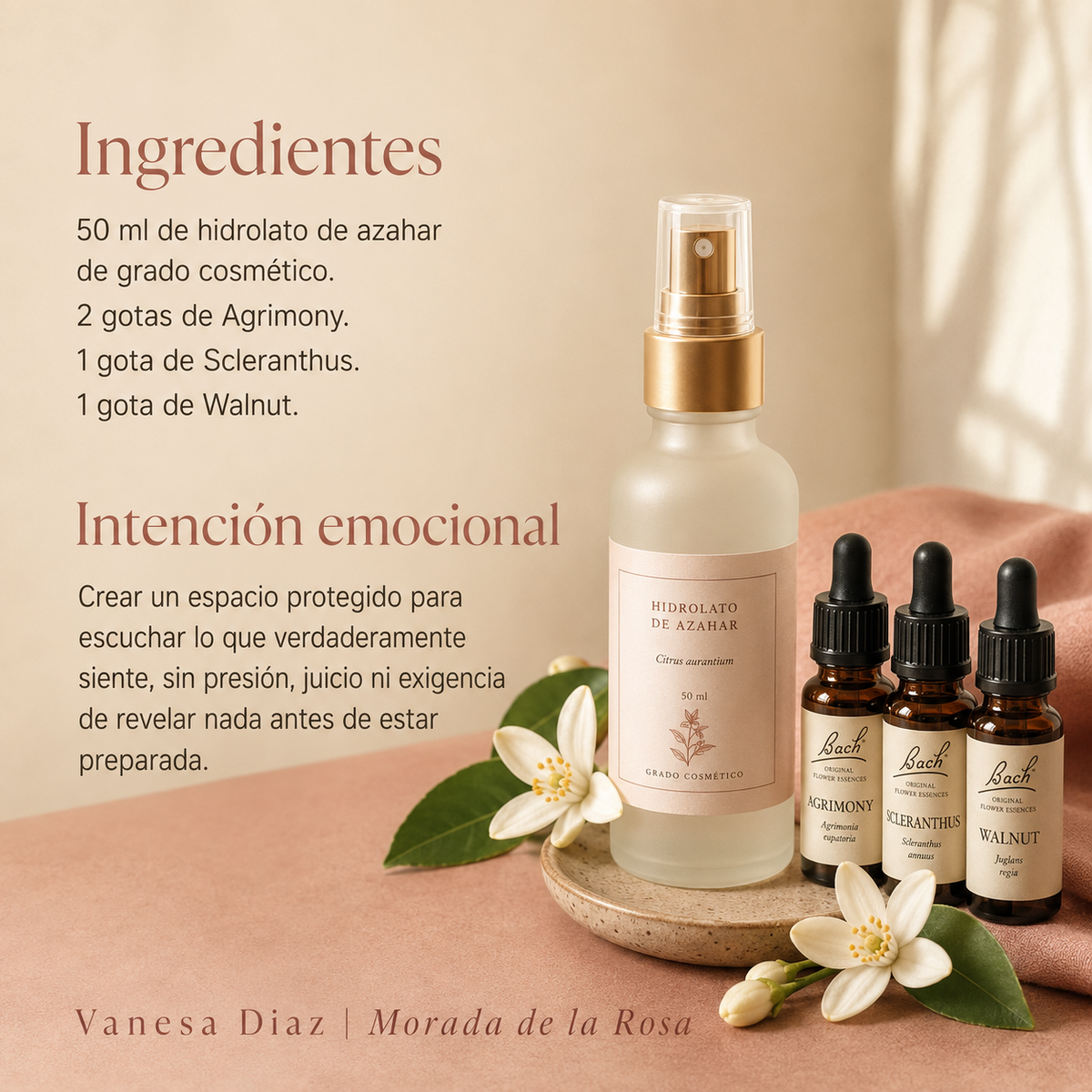 Ritual de azahar y Flores de Bach para escucharte sin presión