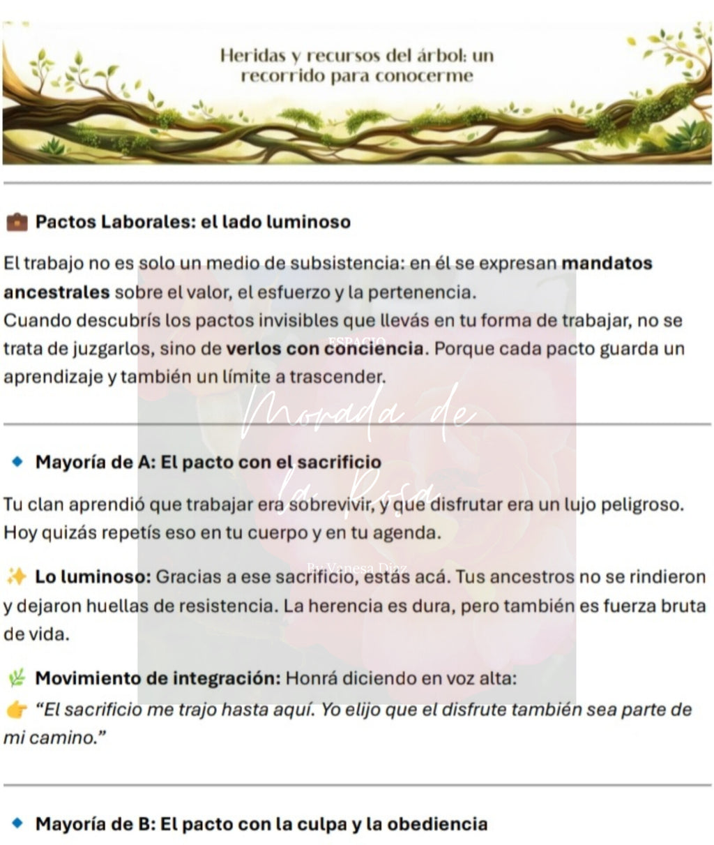 Heridas y recursos del árbol: un recorrido para conocerme