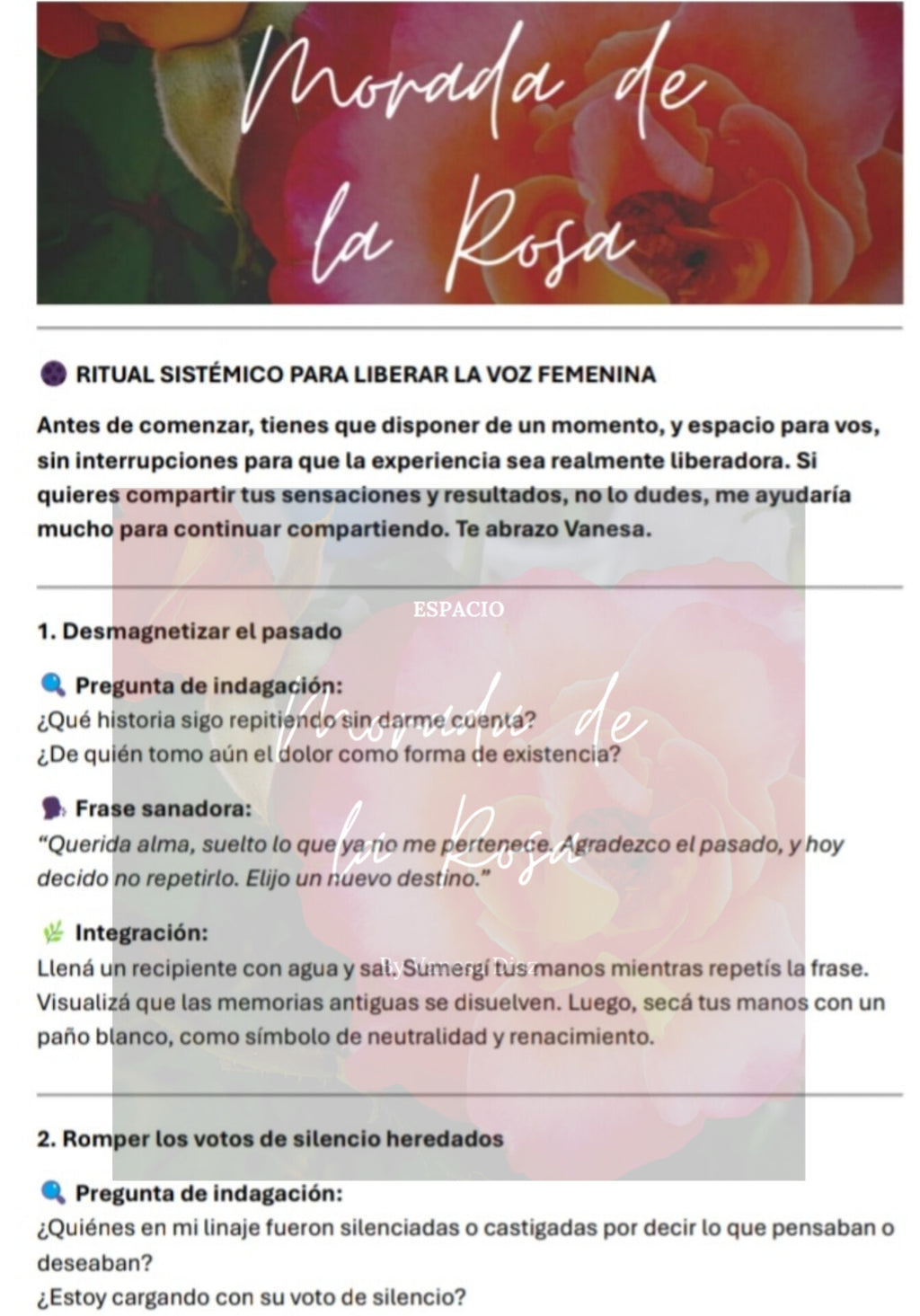 La voz femenina como ritual