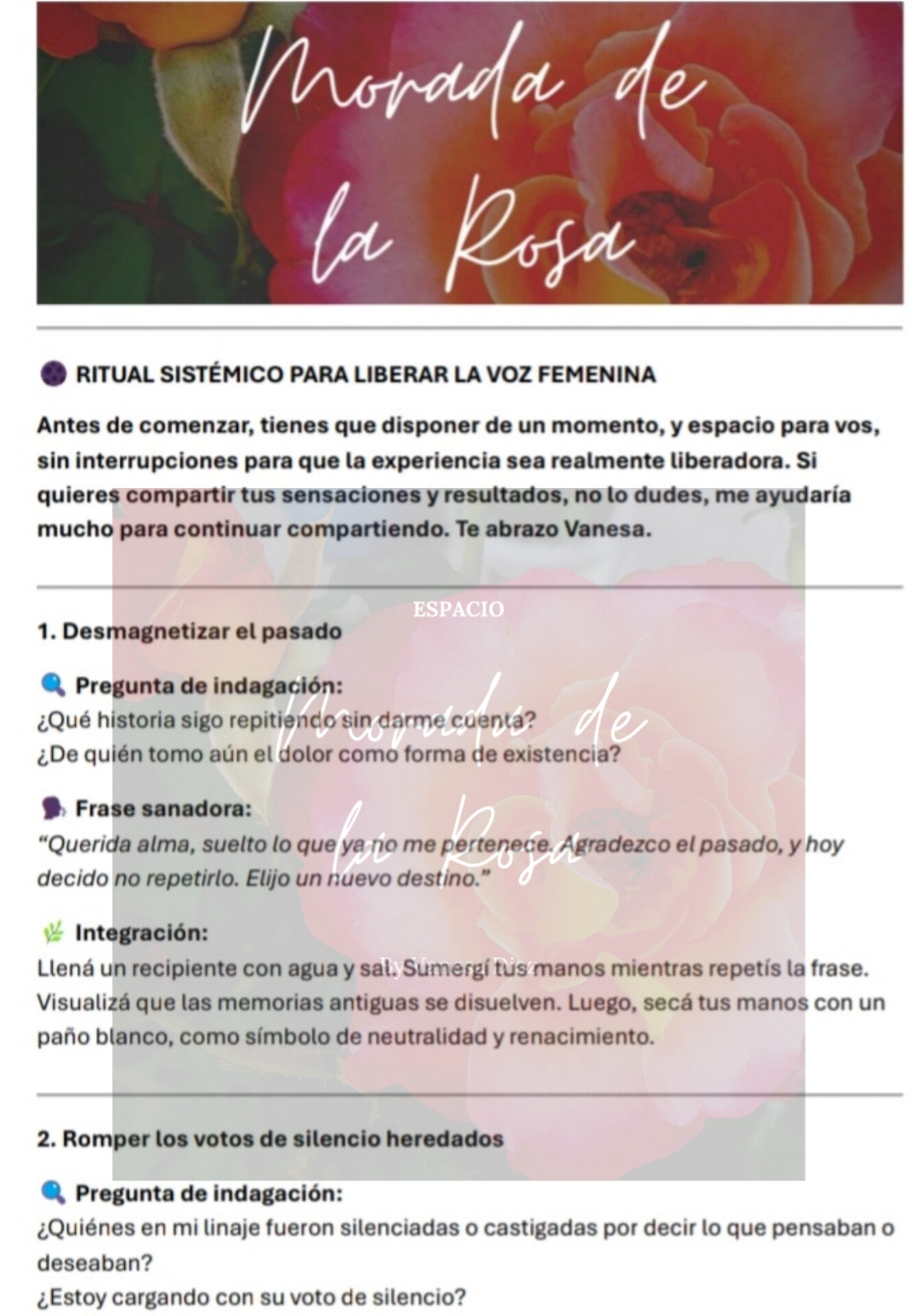 La voz femenina como ritual