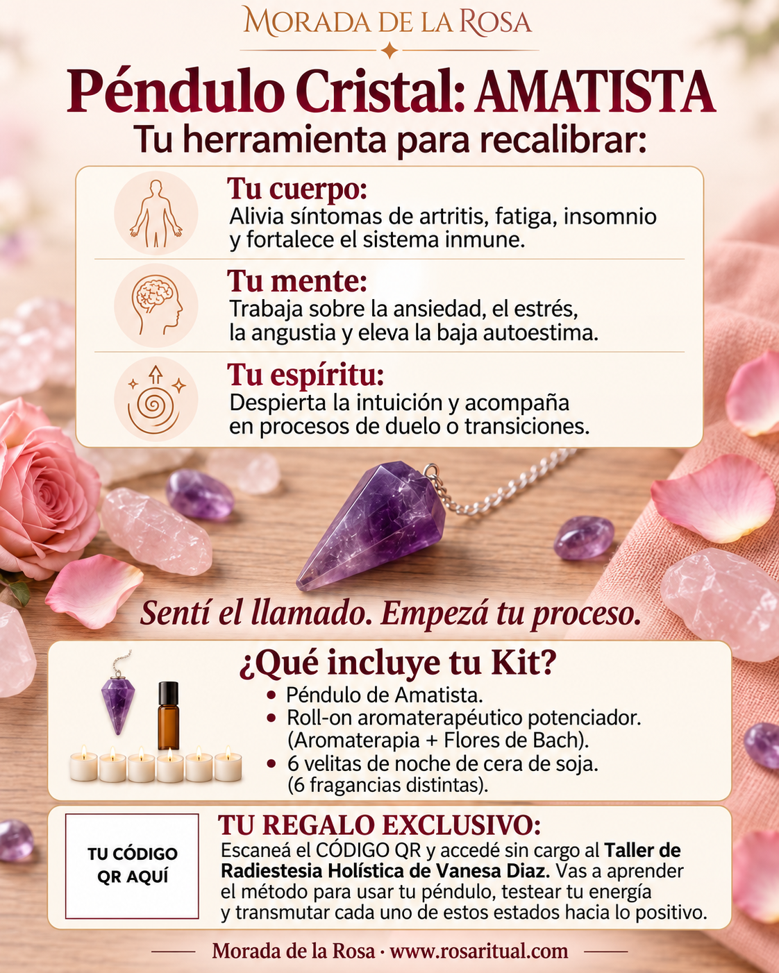Tu péndulo, tu intuición | Taller grabado + guía práctica