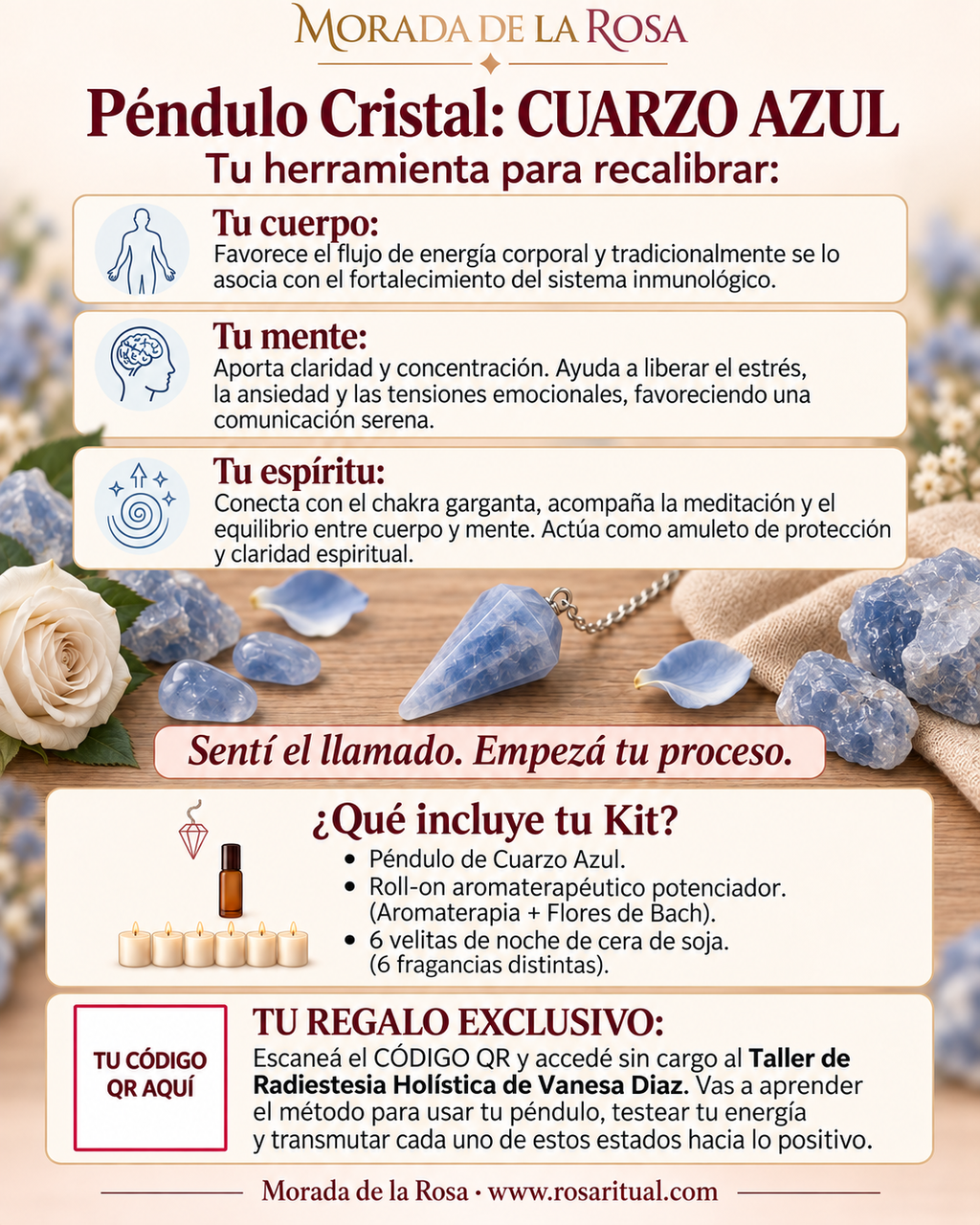Tu péndulo, tu intuición | Taller grabado + guía práctica