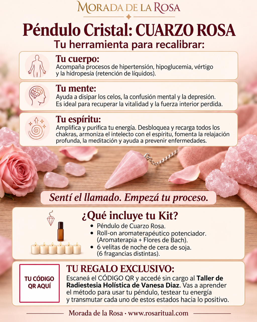 Tu péndulo, tu intuición | Taller grabado + guía práctica