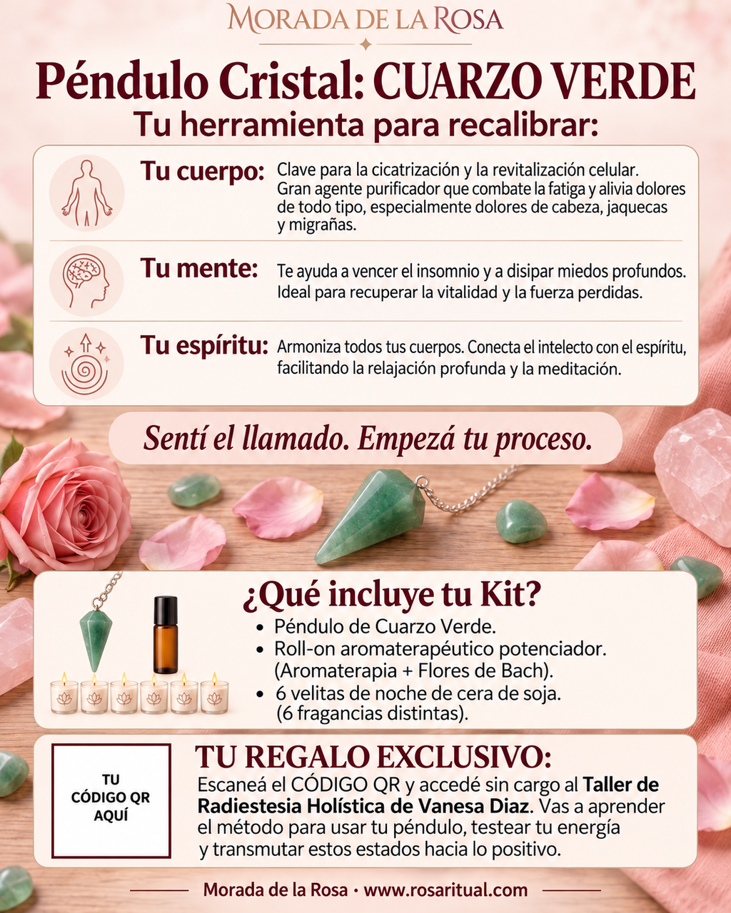 Tu péndulo, tu intuición | Taller grabado + guía práctica