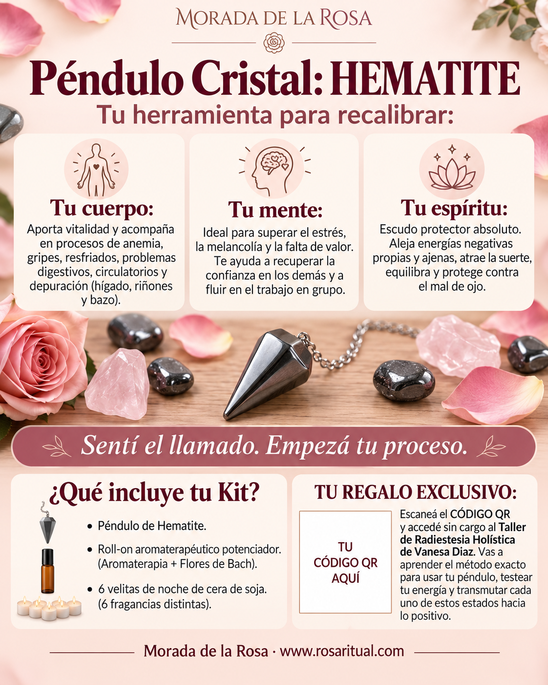 Tu péndulo, tu intuición | Taller grabado + guía práctica