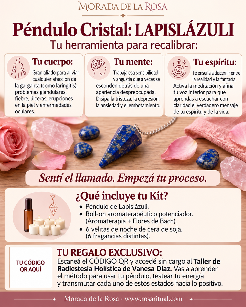 Tu péndulo, tu intuición | Taller grabado + guía práctica