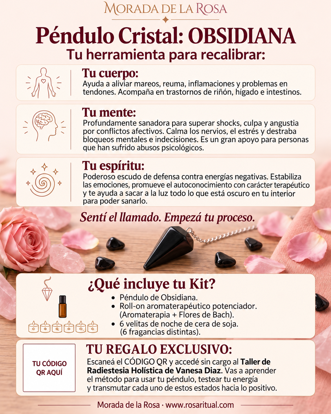 Tu péndulo, tu intuición | Taller grabado + guía práctica
