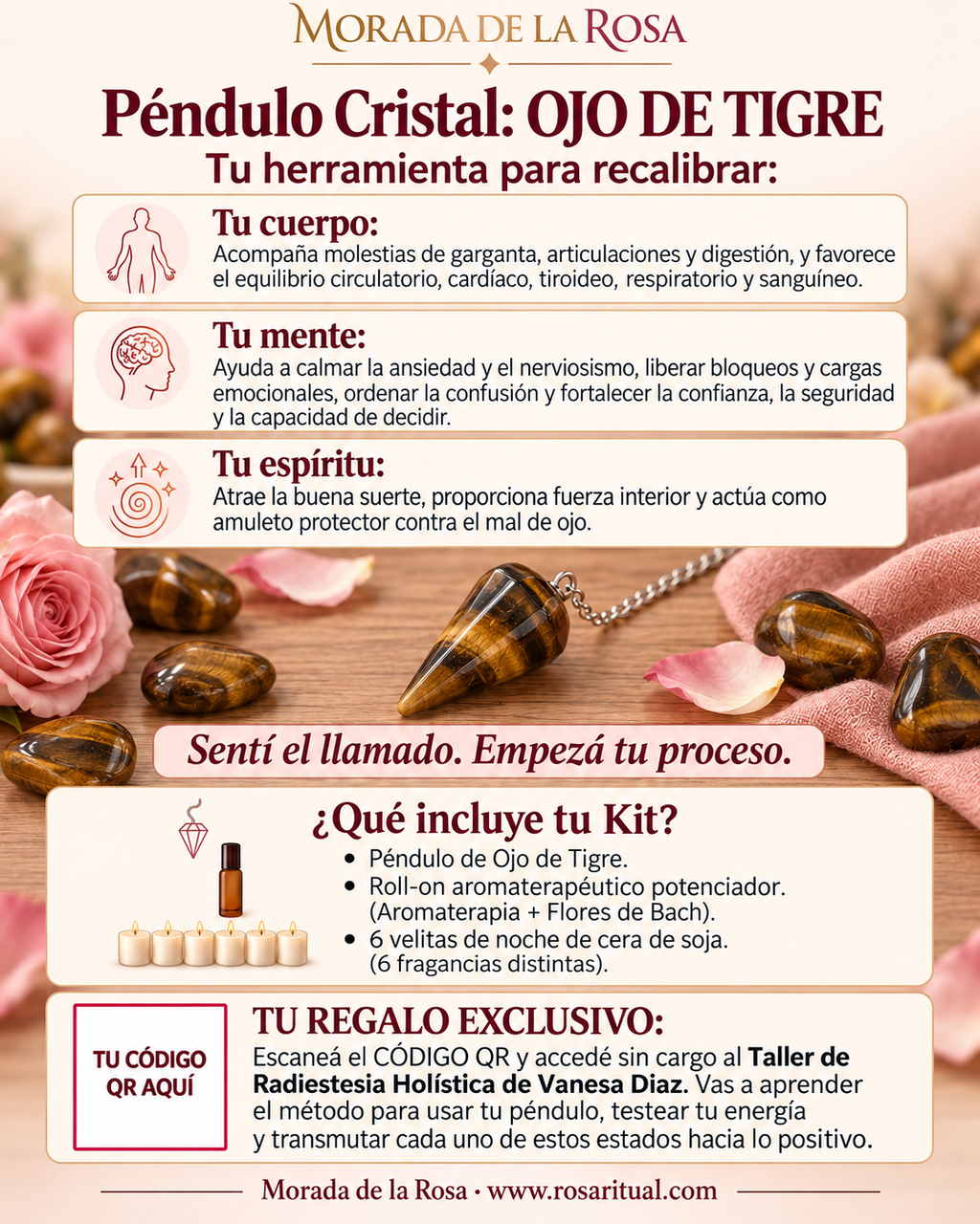 Tu péndulo, tu intuición | Taller grabado + guía práctica